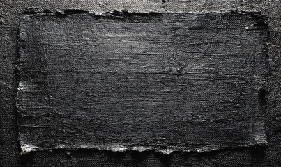 Dark, textural rectangle. Rough, uneven edges. Shadowy