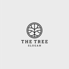 Tree logo template vector illustration design
