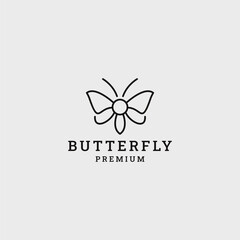 Butterfly logo template vector illustration design