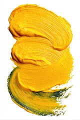Yellow paint strokes with texture, layered vertically