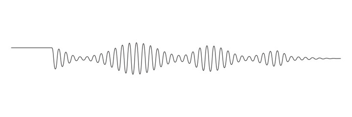 Sound wave icon, podcast player interface, music symbol, sound wave. Microphone sound wave. The sound wave set. Sound waves for voice message. Audio wave icon. Waveform pattern for music player or app © BEST TOP CRAFT