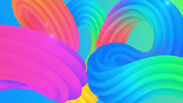 Vibrant Abstract Color Waves Background