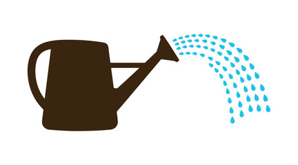 Glyph Garden Water features a clip art of water droplets. It's a design element for gardening. This symbol represents irrigation. A straightforward icon from silhouette design.