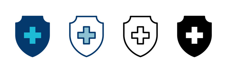 Health insurance icon vector isolated on white background. Insurance health document icon