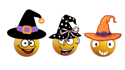 halloween pumpkin and witch