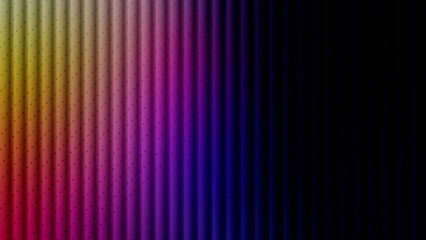 vibrant futuristic background with vertical ribbed texture and a full spectrum neon gradient fading to black