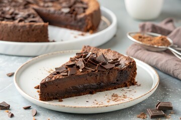 Kladdkaka Gooey Swedish Chocolate Cake, Soft Brownie-Like Dessert
