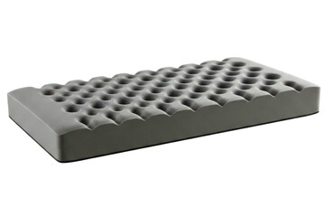 Naklejka premium Convoluted foam mattress topper for orthopedic comfort and support on a transparent background