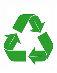 Obraz premium Recycling Symbol Environmental Sustainability Icon.