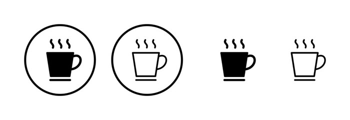 coffee cup icon logo design. cup a coffee sign and symbol