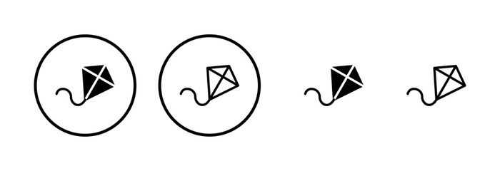 Kite icon logo design. kite sign and symbol