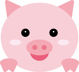 돼지 동물 일러스트