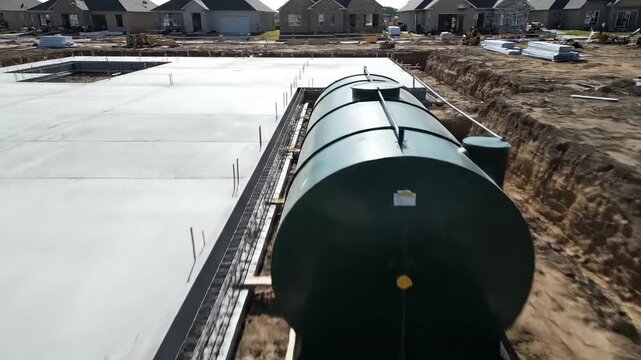 Septic Tank Installation Underground Plumbing System
