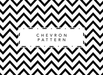 Black and White Chevron Pattern Design