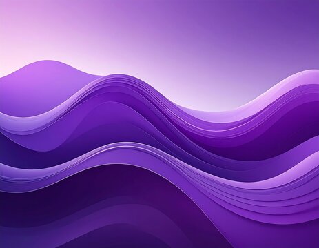 Abstract purple waves flowing, creating a gradient background - Powered by Adobe