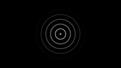 Concentric Circles Radiating From Center abstract background