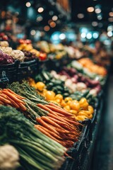 Fresh produce overflowing from market stalls (1)