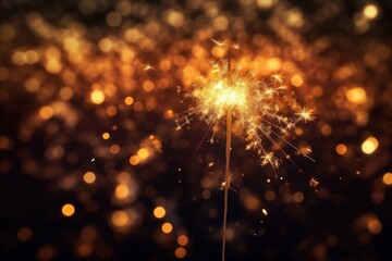 Obraz premium Sparkler night fireworks outdoors.