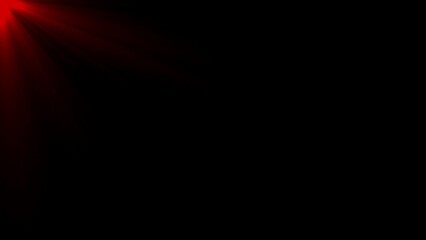 Red Light Rays Bursting From Corner image