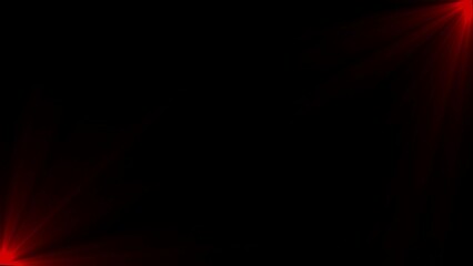 Red light rays emanating from corners abstract background