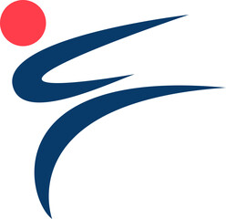 Athletes Olympic Sportman Icon Element