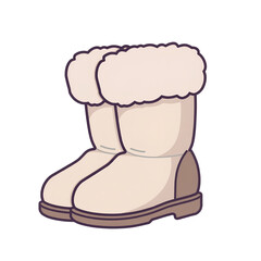 Beige Fur Winter Ugg Boots