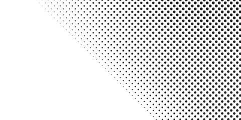 Grunge halftone background with dots. Black and white pop art pattern in comic style. Monochrome dot texture modern