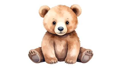 Adorable Brown Bear Cub With