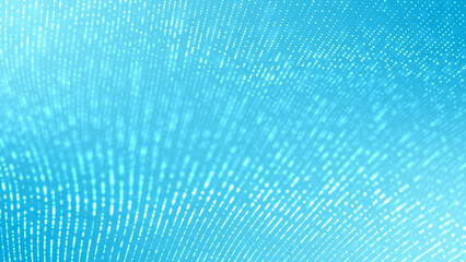 Blue Background with Abstract Dots. Chaotic Particle Texture and Mosaic Design. Linear Pattern of Tiny Dots. Perfect for Banners, Posters, and Social Media Graphics.