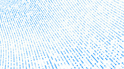 Abstract Blue Dotted Background. Random Particle Texture. Chaotic Mosaic Design with Small Dots. Linear Pattern for Banners, Posters, Websites, and Social Media Frames.