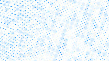 Abstract Blue Dotted Background. Random Particle Texture. Chaotic Mosaic Design with Small Dots. Linear Pattern for Banners, Posters, Websites, and Social Media Frames.