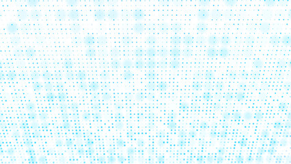 Blue Abstract Dot Texture. Randomly Placed Particles. Chaotic Mosaic with Small Dots. Ideal for Banners, Posters, Websites, and Social Media Frames.