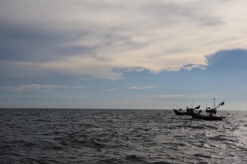 fishing boat in the sea