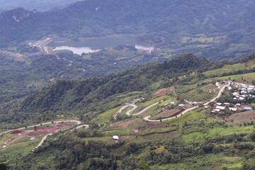 Fototapeta premium village in the mountains