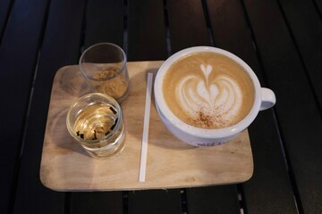cup of coffee with chocolate