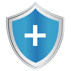 Fototapeta premium Blue Medical Health Protection Shield