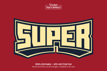 Retro vintage text effect, Editable text effect