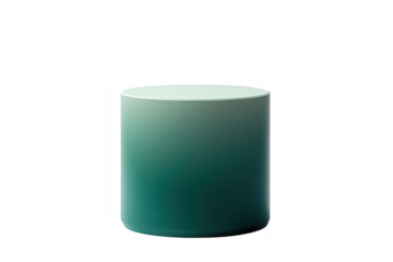 Cylindrical object with gradient isolated on a transparent background