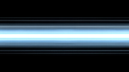 Vibrant neon blue laser lines streak across a black background, creating dynamic light beams. The abstract digital scene symbolizes technology, speed, energy, and the futuristic pulse of modern innova
