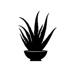 Aloe Vera Plant Silhouette