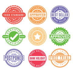 Fototapeta premium mega set of stamp vector