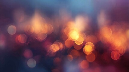 Blurry Background with Beautiful Bokeh Effect in Vibrant Orange and Blue Tones Creating a Dreamy Atmosphere for Creative Projects and Designs