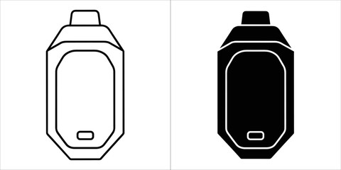 Vape mod, a modern electronic cigarette for vaping with adjustable settings