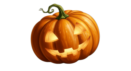 Glowing Jack O Lantern Pumpkin Halloween Carving Orange Festive