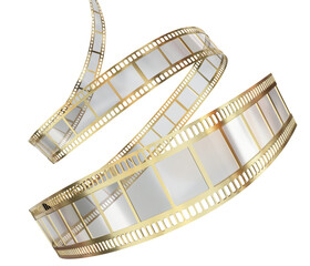 movie stripe curl cinema festival golden,  video - 3d rednering