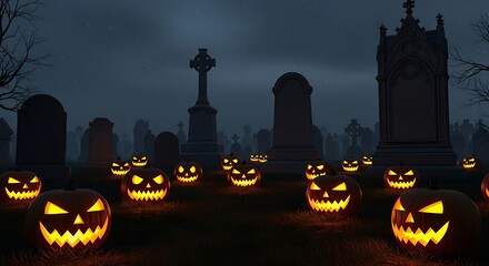 halloween background with pumpkin