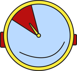 Dashboard gauge shows progress, performance review