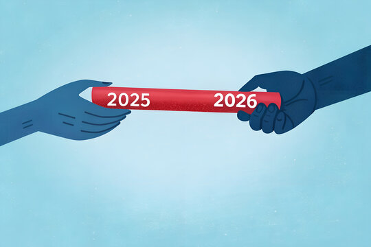 Passing the Baton from 2025 to 2026 – Symbolic Year Transition with Diverse Hands