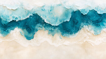 Ocean wave rises toward a mirrored turquoise city, blending nature and urban vision. The reflection symbolizes renewal, fluid energy, and the balance between human innovation and the living ocean.