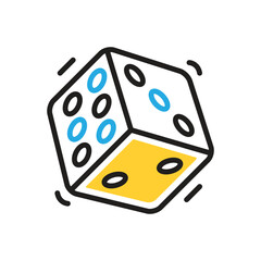 Multi color icon for luck